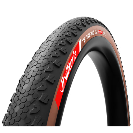 Vittoria Terreno XC Race Tire - 29 x 2.25 Tubeless Folding BLK/Brown Race Graphene + Silica