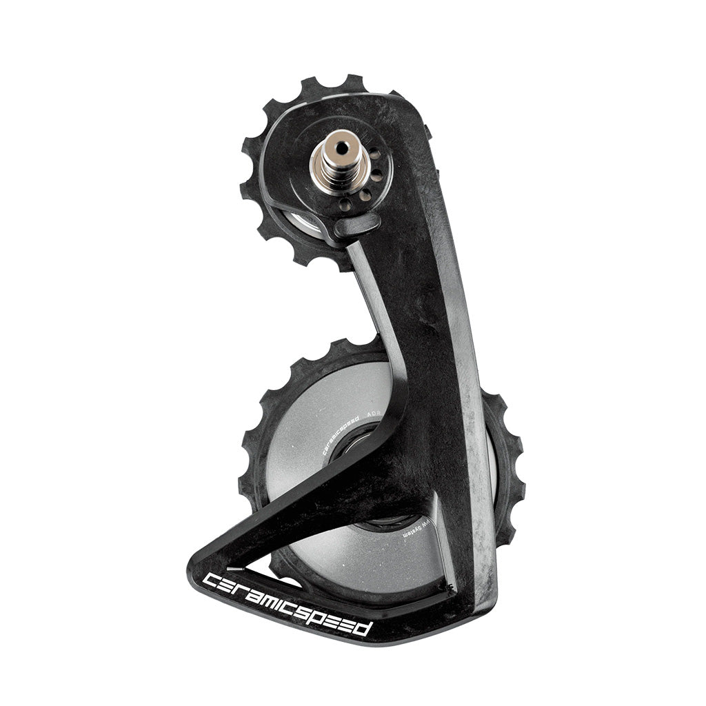 CeramicSpeed OSPW RS Alpha Pulley Wheel System Shimano Dura-Ace 9250/Ultegra 8150 - ALPHA Aluminum Pulley Carbon Cage Silver