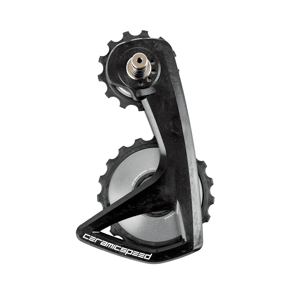CeramicSpeed OSPW RS Alpha Pulley Wheel System Shimano Dura-Ace 9250/Ultegra 8150 - ALPHA Aluminum Pulley Carbon Cage Silver