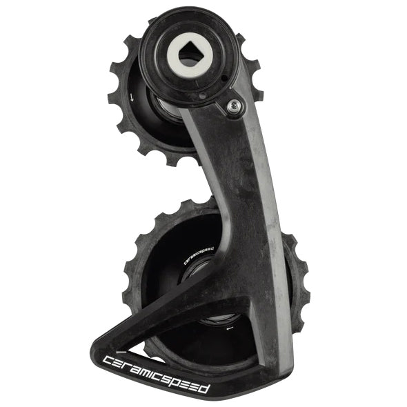 CeramicSpeed OSPW RS Alpha Pulley Wheel System SRAM Red/Force AXS - ALPHA Aluminum Pulley Carbon Cage BLK