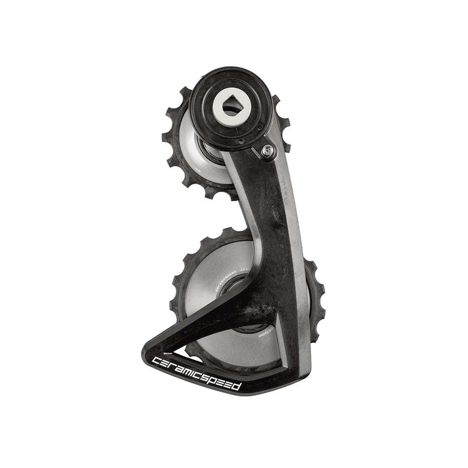 CeramicSpeed OSPW RS Alpha Pulley Wheel System SRAM RED/Force AXS - ALPHA Aluminum Pulley Carbon Cage Silver